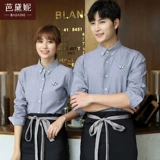 Отель Catering Work Olde Женская яичная торт с молочным чаем магазин работники одежда кофе ресторан Hot Pot Burger Service Персонал длинные рукава