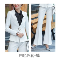 Белый пиджак классического кроя, штаны