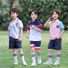 детская форма 儿童校服套装幼儿园园服夏装小学生校服夏天短袖运动班服定制 m36