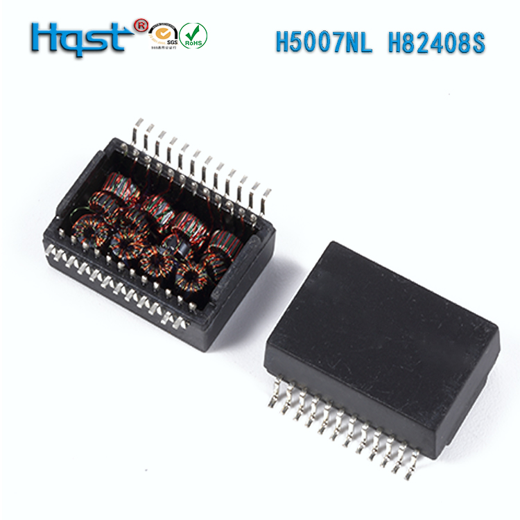 H5007NL patch 24PIN gigabit 749020011AH82411SPOE720MA three-ring network transformer