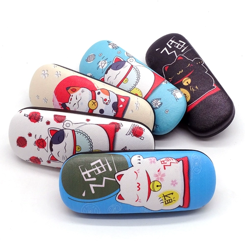 Cartoon Fashion Student Men and Womens Ins Myopia Box маленькая свежая и сжатая портативная железная ящик для зеркала детская настройка зеркала настройка