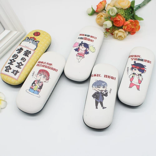 Cartoon Fashion Student Men and Womens Ins Myopia Box маленькая свежая и сжатая портативная железная ящик для зеркала детская настройка зеркала настройка