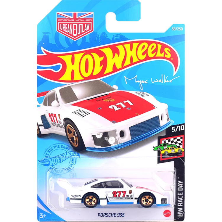 2021 European Car Model Hot Wheels No. 058 Porsche 935 Urban Outlaw Paint Job