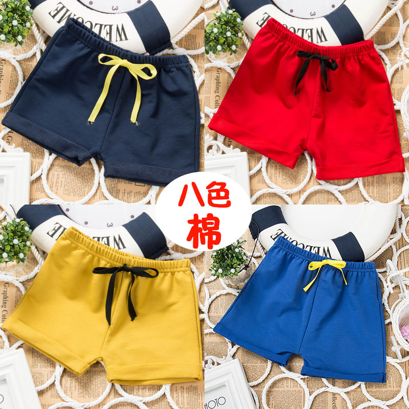 Children's Shorts, Summer Wear, Pure Cotton, Baby, Infant, Boys and Girls, Outer Wear Pants, Thin Hot Pants, Beach Leggings