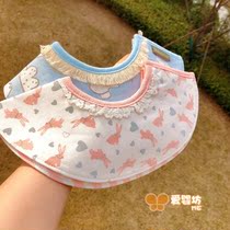 Baby saliva towel 360 degree rotating baby bib round cotton anti-spit milk bib fake collar dark buckle autumn and winter