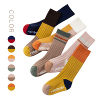 Autumn and winter New Korean zero line head infant baby baby cotton long socks socks floor socks 0-3