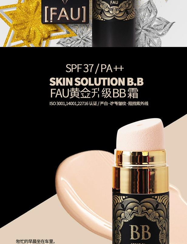 Hàn Quốc FAU đen tuýp tái tạo nước phos BB cream nữ vfau dạng lỏng cc dính nude trang điểm che khuyết điểm làm sáng màu da V