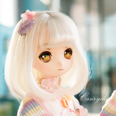 taobao agent 【Spot goods】Destiny Silk Line*BJD/DD/MDD High -temperature silk fake fake milk white wig short hair