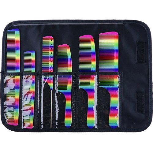 Женская расческа для стрижки длинных волос, радужная расческа для волос, мужская радужная расческа для волос, парикмахерская расческа, расческа для укладки волос