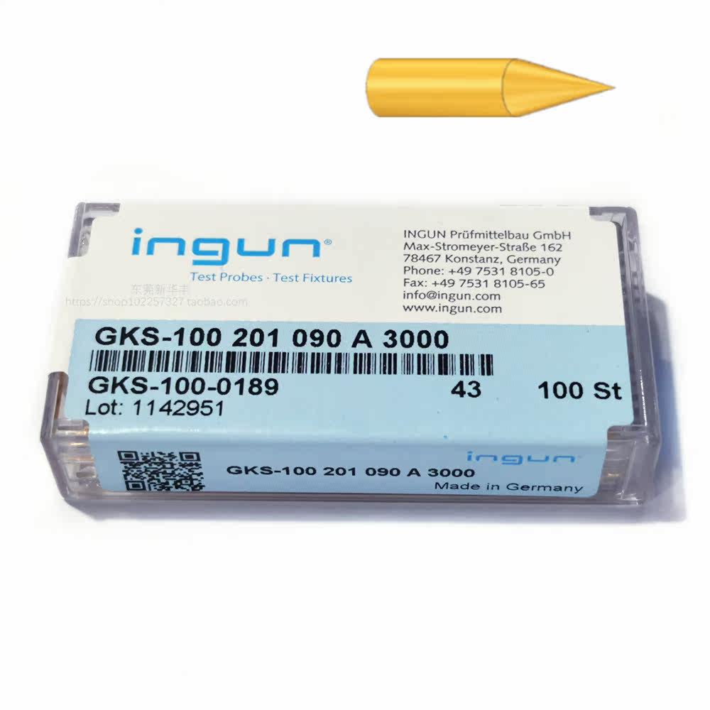 INGUN original Inn steel probe GKS100 201090 A2000 A3000 round pointed 1 36 test needle