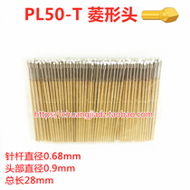 Lengthened 50 probe PL50-T rhomboid head test needle thimble 0 68 68 length 28MM spring pin