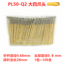 Lengthened 50mil probe PL50-Q2 quadclaw head test needle thimble 0 68 68 length 28MM spring needle