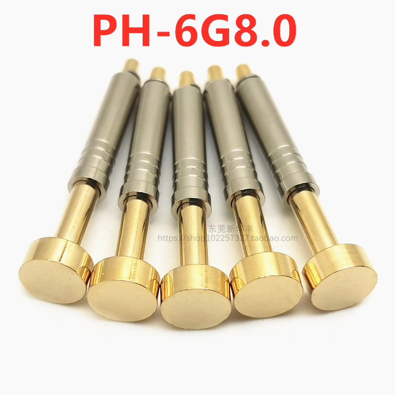 Flat-head one-piece probe enlarged head 8 0mm integrated needle diameter 4 5 spring thimble