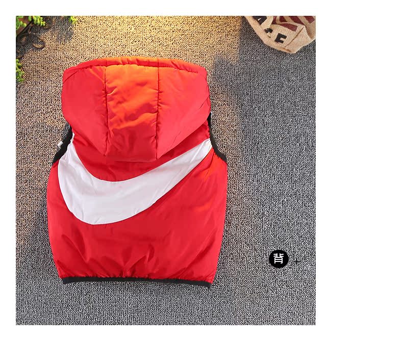 Quần áo bé trai mùa thu đông vest 2018 mới cho bé 3 áo vest trùm đầu vai trẻ em dày áo vest 7 tuổi thủy triều quần áo trẻ em hàn quốc