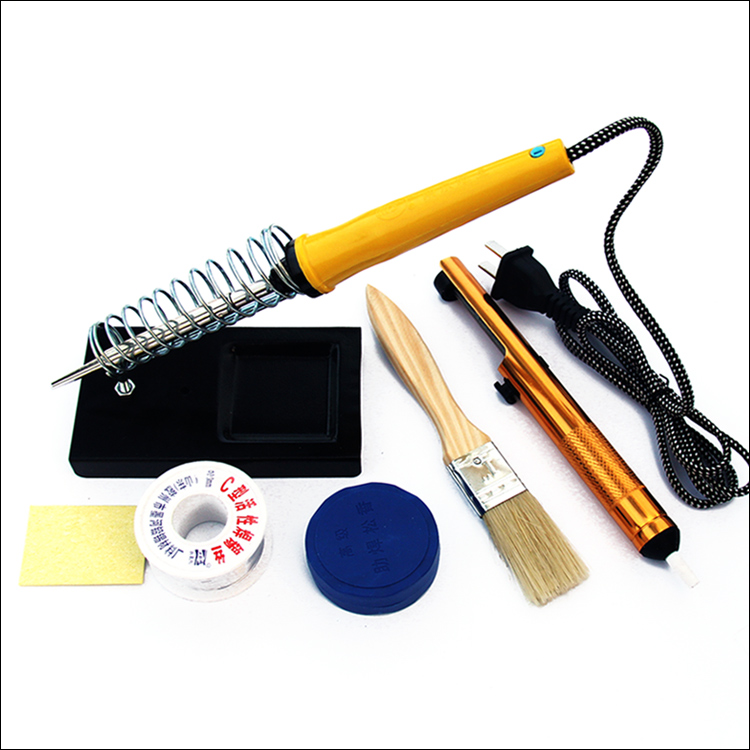 25W thermoelectric soldering iron set Household maintenance welding tools Electric mule iron constant temperature soldering iron frame solder wire rosin