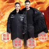 Зимний пуховик для работы, длинная куртка, увеличенная толщина, средней длины