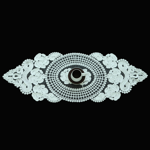 Weimi 5102 lace hollow long coffee table mat table runner