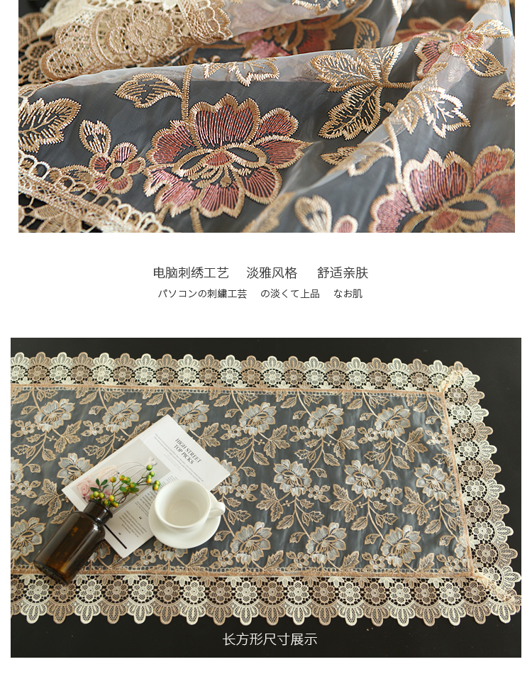 Chỉ 5156 mét châu Âu ren cổ điển mới bụi máy in máy tính của nắp bảo vệ tủ TV mục vụ che khăn - Bảo vệ bụi vỏ bọc máy giặt cửa trên 9kg