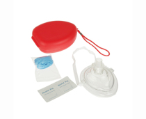 Respiratory CPR with Airbag with Gloves Disinfectant Tablet Instructions and Box First Aid Care Supplies