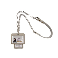 Серая кожаная висящая цепь личи