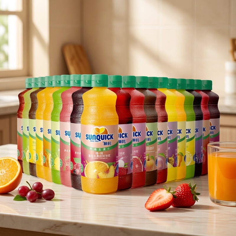 [Pack of 6] New Concentrated Fruit Juice 840ml 700 Lemon Passion Fruit Peach Orange Juice Mango Blackcurrant Commercial Use