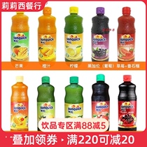 Denmark new fruit juice concentrate drinking thick 840ml orange juice lemon juice puree pineapple mango commercial juice