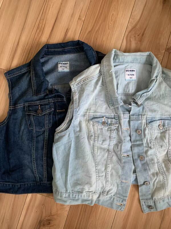 European and American Retro Distressed Loose Oversized Denim Vest for Women, New Versatile Simple and Stylish