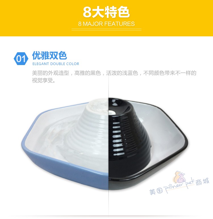 Nhật Bản thủ công vật nuôi nước gốm gốm nước cấp nước mèo và chó uống đài phun nước tự động thông minh nước uống lưu vực - Cat / Dog hàng ngày Neccessities bình uống nước cho chó