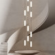 Scandinavian Long-Line Staircase Chandelier Duplex Building House Apartment Loft Rotating Stairwell Hollow Small Space Chandelier