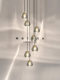 Crystal Staircase Chandelier, Light Luxury Stainless Steel, Modern and Elegant, Duplex Villa, Loft Apartment, Spiral Staircase Lighting