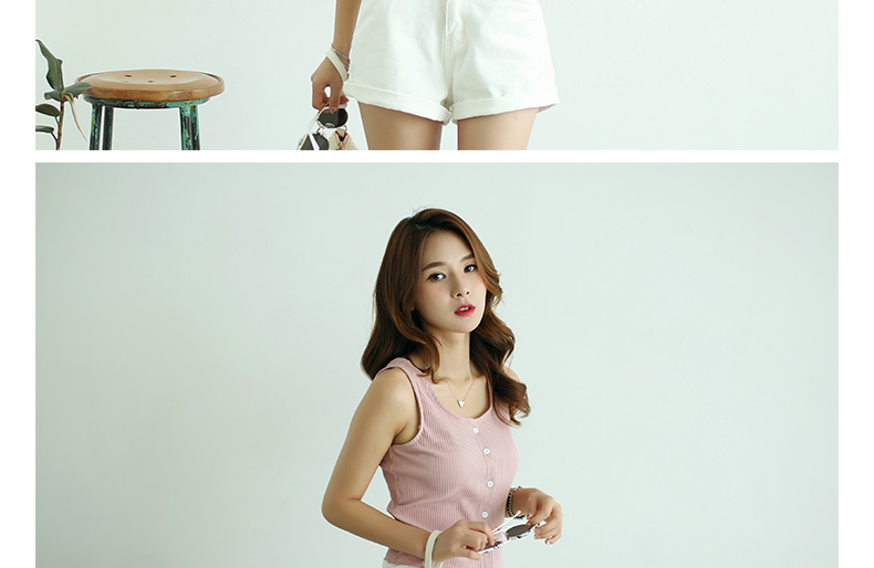 Mùa hè mới Hàn Quốc sexy ngắn của phụ nữ áo sơ mi Slim dệt kim nhỏ màu trắng áo yếm trong cơ sở nữ áo ống