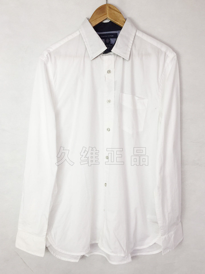 Mẫu áo cổ điển Tommy Hilfiger phiên bản Mỹ dành cho nam giản dị đặc trưng với áo sơ mi dài tay đặc biệt áo sơ mi ngắn tay