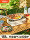 Primitive outdoor cassette stove portable hot pot outdoor stove household gas stove camping card magnetic gas stove