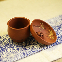 Purple sand handmade plum blossom tea art can raise tea props filter accessories tea filter leak net tea utensils tableware