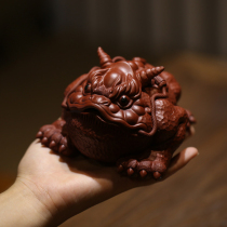 Pure handmade purple sand Cinn mud can raise three-legged toad tea pet small sculpture tea play tea ceremony tea set ornaments