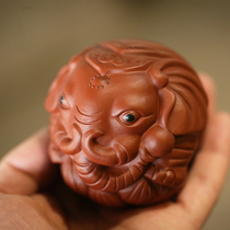 Yixing tea art purple sand handmade Ruyi auspicious Buddha elephant hand tea pet tea play tea ceremony small sculpture pendulum accessories