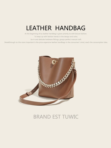 Кожаная сумка через плечо, вместительная и большая сумка на одно плечо, из натуральной кожи, коллекция 2023, изысканный стиль