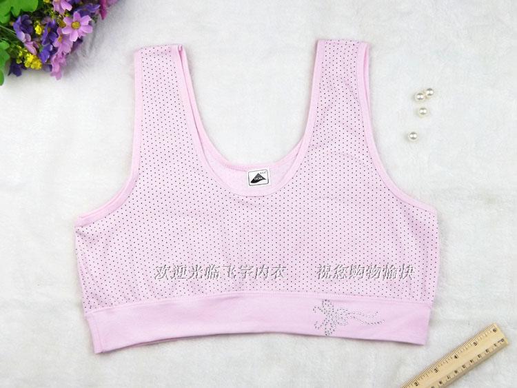 2 cái của trung và cũ tuổi của phụ nữ đồ lót cotton vest mùa hè mã lớn không có vòng thép mẹ bra dưới đoạn ngắn