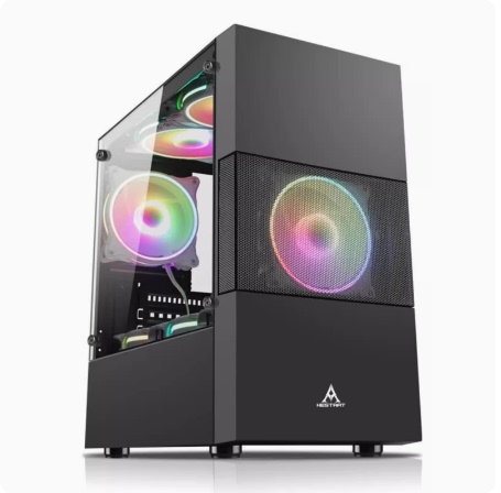 Blackstone Tower Light Chaser Sea View Room Side Transparent Separates Structure Bottom Power Game Computer Desktop Empty Chassis