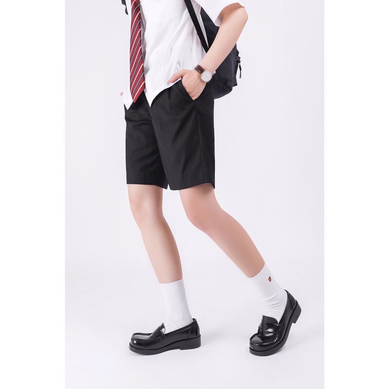 [Shorts] Black Shorts in Stock, Original Jk Uniform Pants, Dk Shorts, Summer Dress Pants, Japanese Style