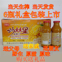  Sea Buckthorn Lvliang Mountain Sea buckthorn peel seed leaf flavonoid puree containing fruit oil seed oil 310*6 bottles gift box packaging