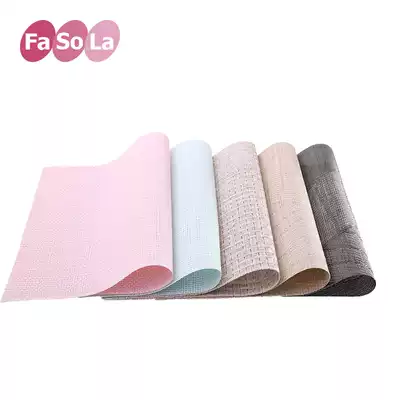 Insulation mat table mat Western placematres Nordic hot mat bowl mat PVC heat insulation waterproof plate mat household coasters