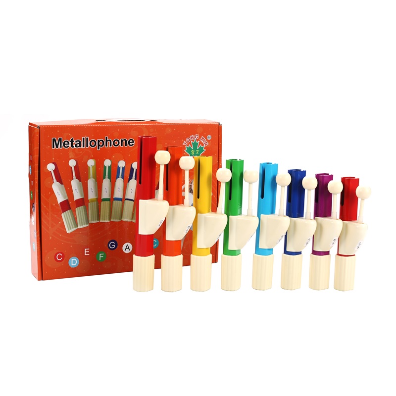 Hand clock 8 tone Throw Bell Color Eight-tone Whip Children Percussion Instrument Orf Music Teaching Aids Teaching-Taobao