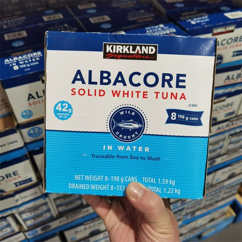 Costco Kirkland Kirkland Water Moeed Wun Tunato East Seafood Canat 8 банок