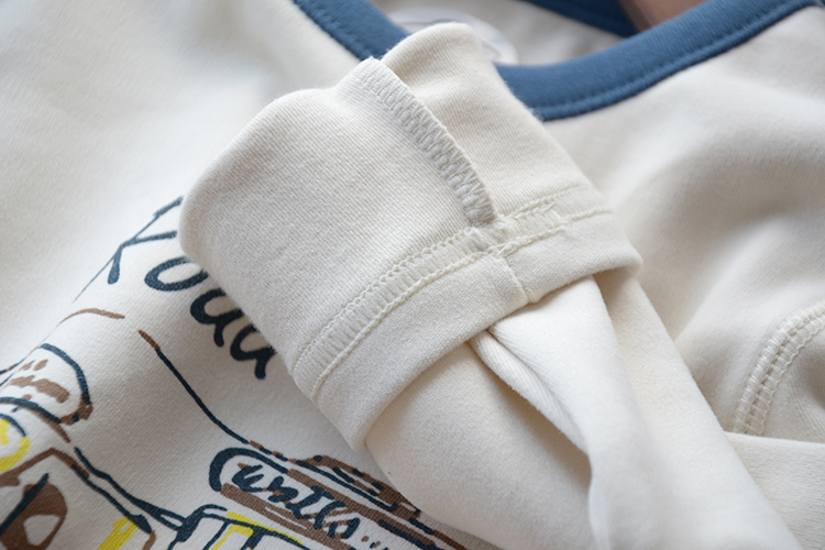 Ở trẻ em lớn, đồ lót cotton Lycra Slim một lớp dày mô hình bé trai và bé gái ấm áp đồ lót mùa thu đồ trẻ em