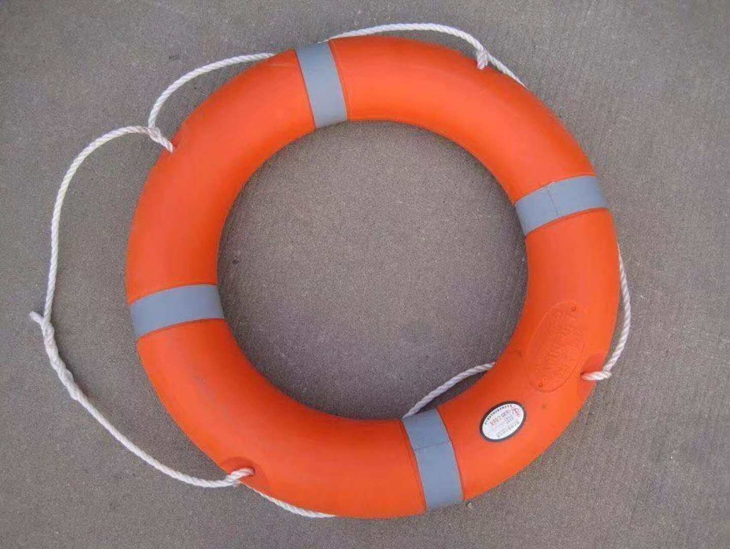Marine professional lifebuoy plastic adult children's lifebuoy with thick solid national standard lifebuoy