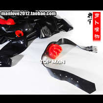 Taman alternative fun with BDSM home cooking radish latex bondage braces mouth shackles mouth plug TMAN