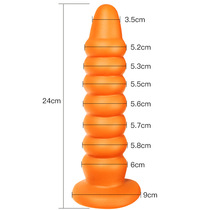 24*6cm extra large silicone soft and tasteless jewelry tower anal plug anal back yard sex toys toys