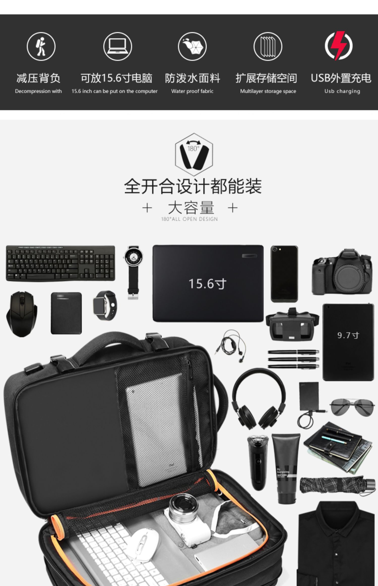 Ba lô nam công suất lớn túi du lịch xách tay đa chức năng túi máy tính thời trang đơn giản kinh doanh du lịch ba lô - Ba lô balo yuumy