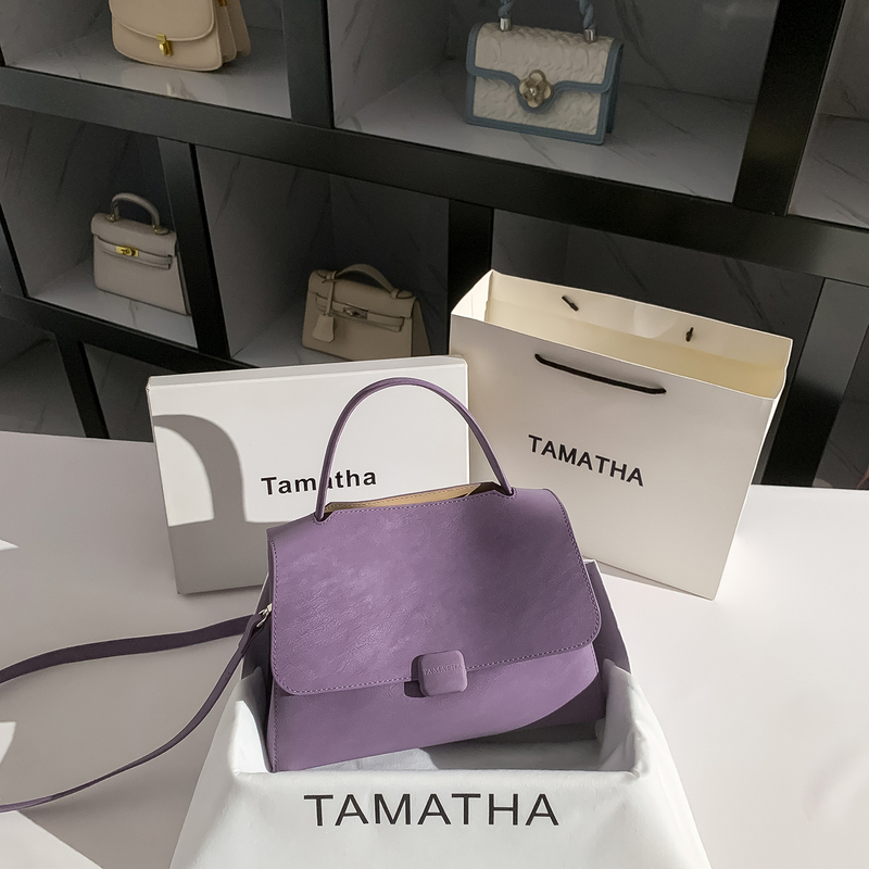 Tamatha Niche High-End Purple Tote Bag for Women 2026 New Trendy Versatile Shoulder Crossbody Handbag Tamatha Niche High-End Purple Tote Bag for Women 2026 New Trendy Versatile Shoulder Crossbody Handbag